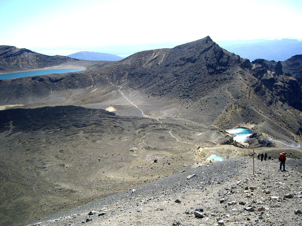 Tongariro Alpine Crossing Red Crater To Blue Lake